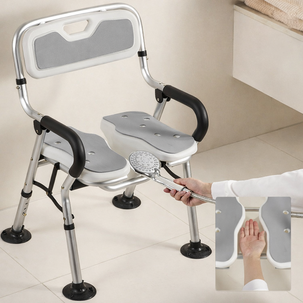 프리마 프리미엄 노인 임산부 환자 간편조립 높이 47CM 접이식 목욕의자 안전인증완료제품, 1개, 그레이 149,000원