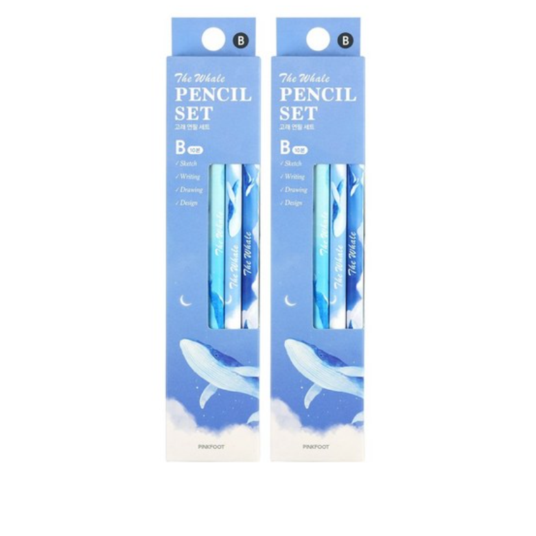 핑크풋 고래 연필 B 5종 x 2p 세트 47,700원