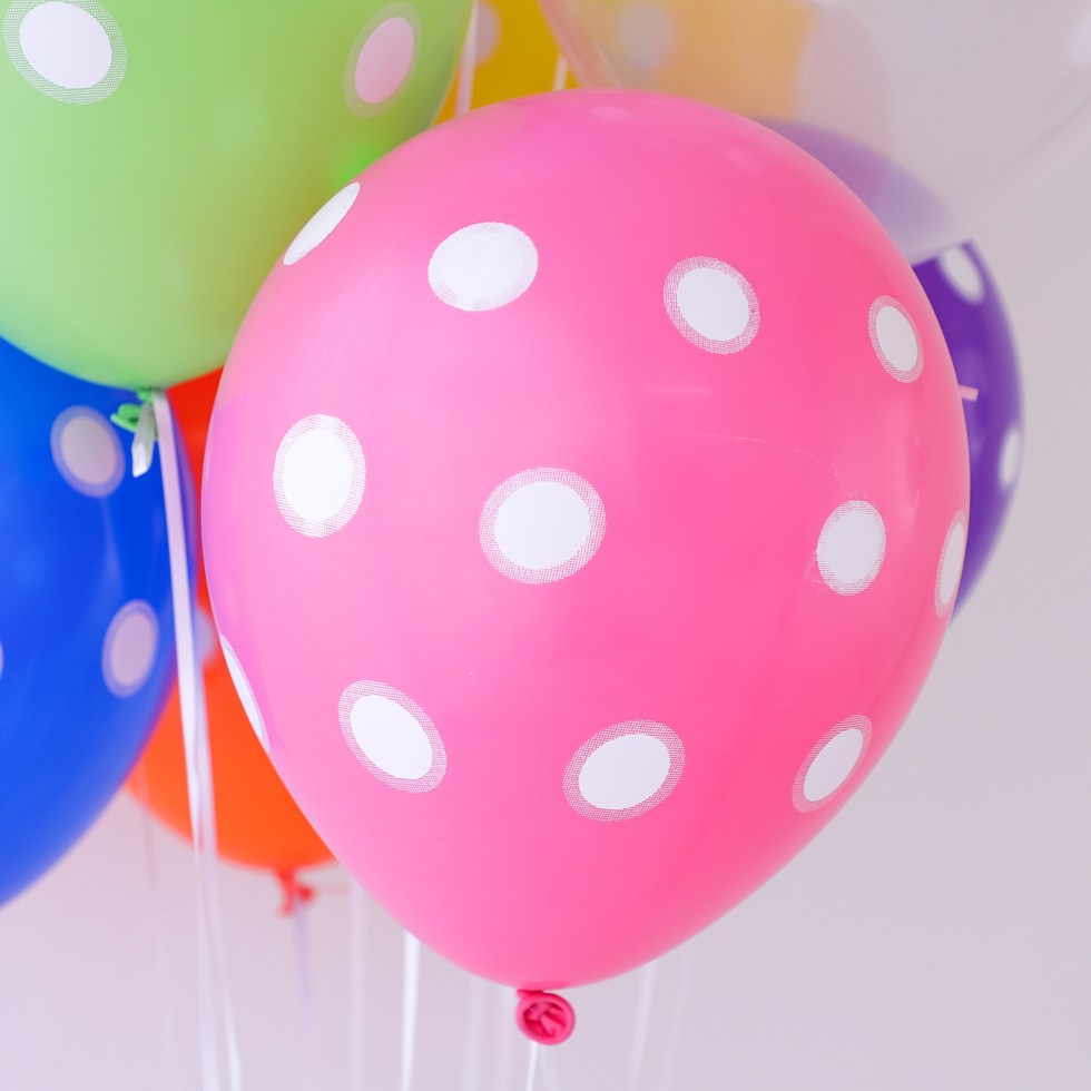 네오텍스30cm 도트 땡땡이 인쇄풍선 13,500원