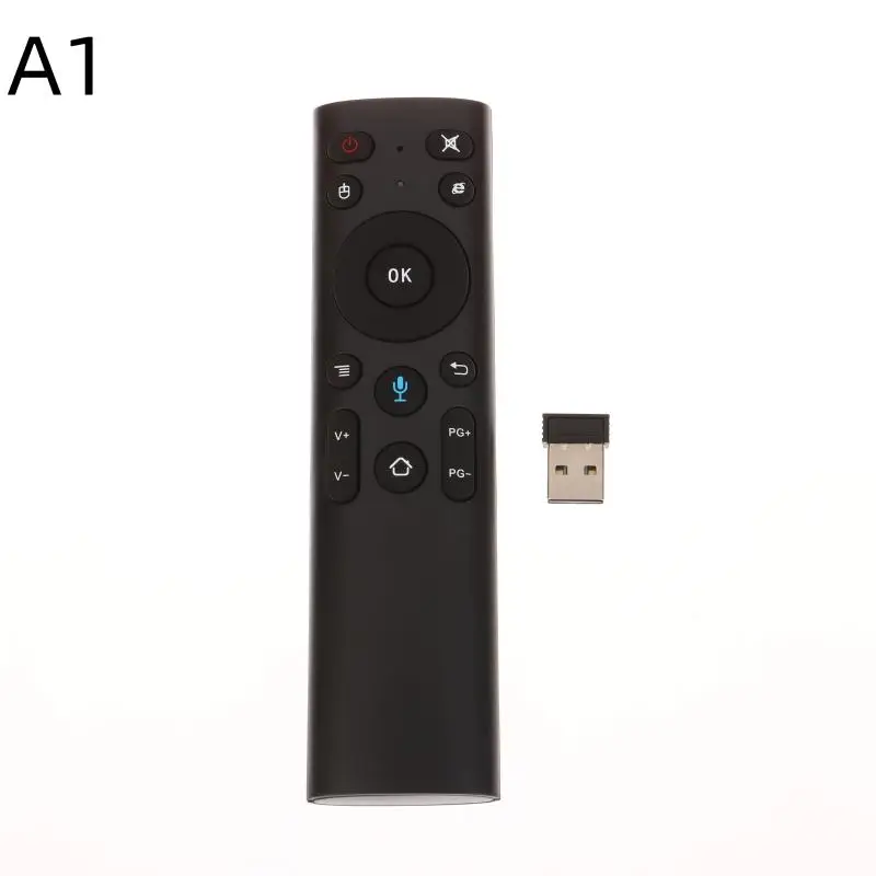 프로젝터 스마트 TV 안드로이드 박스용 USB 수신기 Q5 에어 마우스 리모컨이 있는 2.4G 무선 음성 원격 제 18,700원