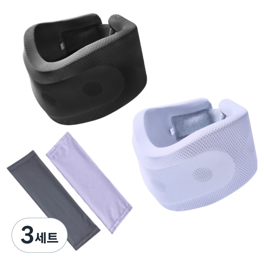 포근상점 목 자세 고정 세탁 가능 스펀지 쿠션 목보호대 그레이 + 보라 + 커버 2종 세트 37,200원