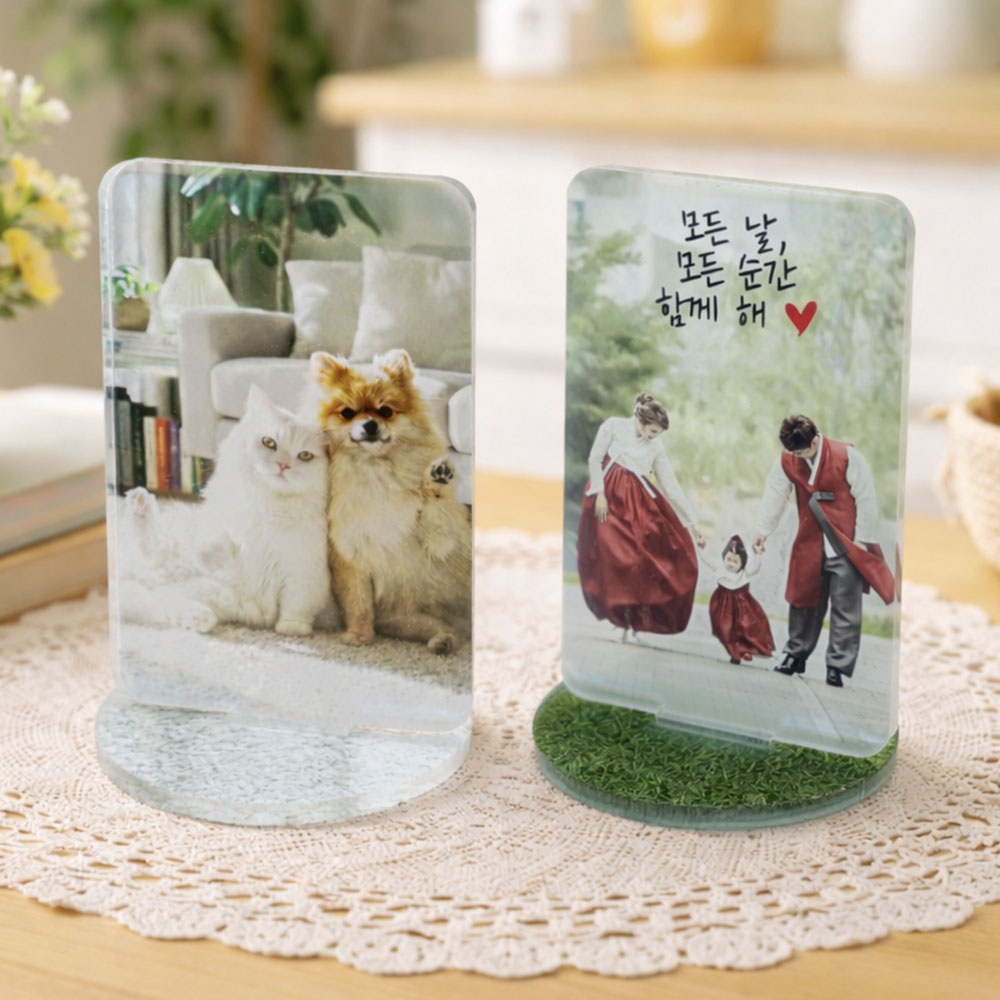사진그리다 주문제작 아크릴 액자 포토액자 아크릴 사진 아기 커플 증사 이벤트 납골당 사진인화, 1개, 투명 17,900원