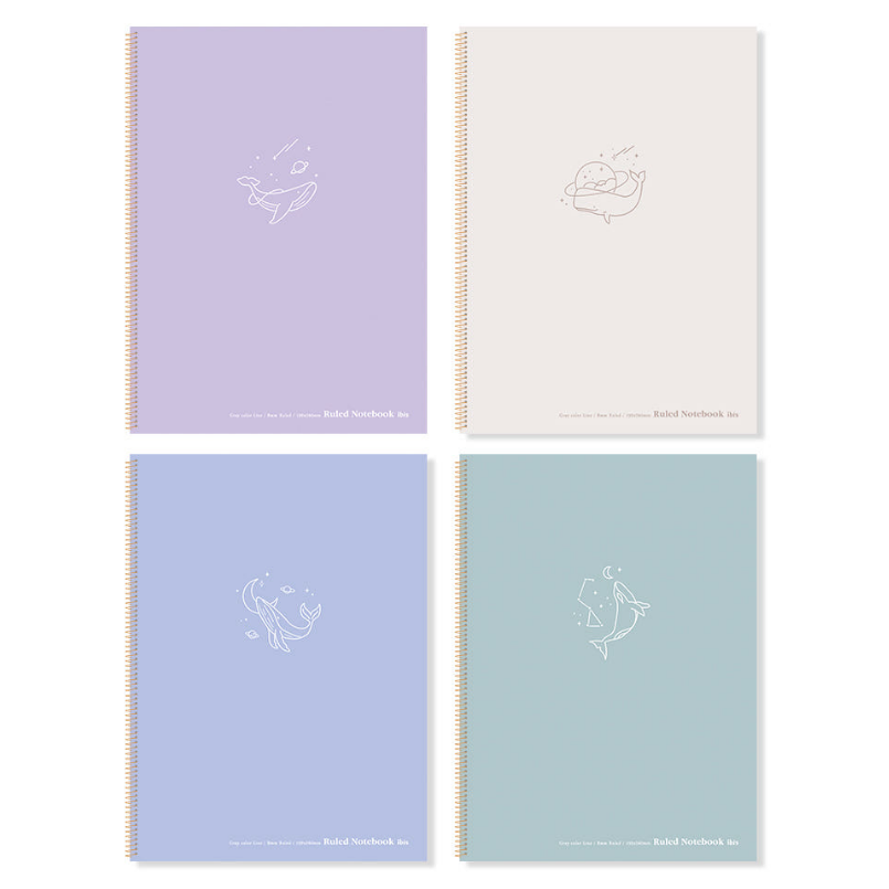 아이비스 컬러팔레트 슬림원링 노트 11975 4종 세트 65,700원