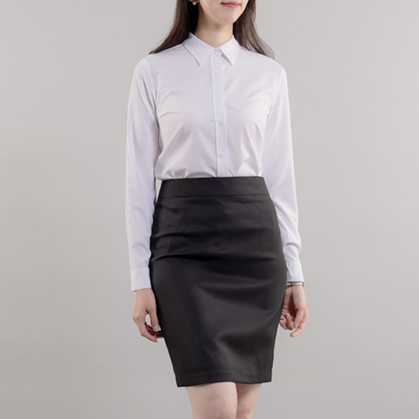 여성 일자핏 오피스룩 면접 스판 셔츠 남방 블라우스 18,900원