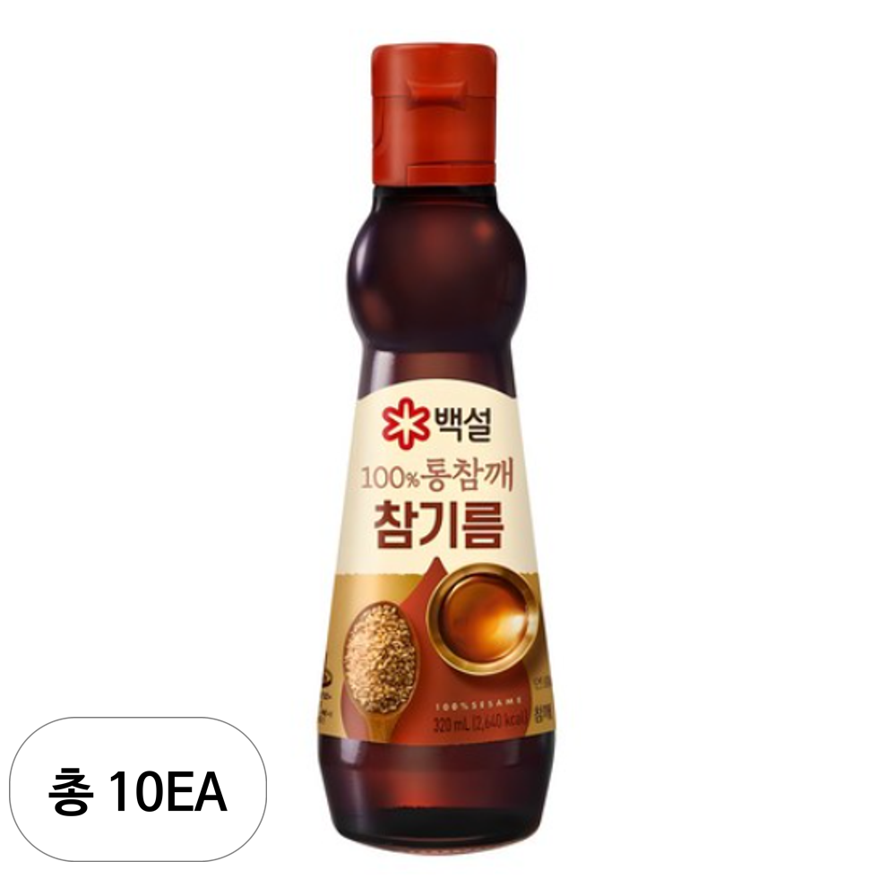 백설 100% 통참깨 참기름, 320ml, 10개 67,970원