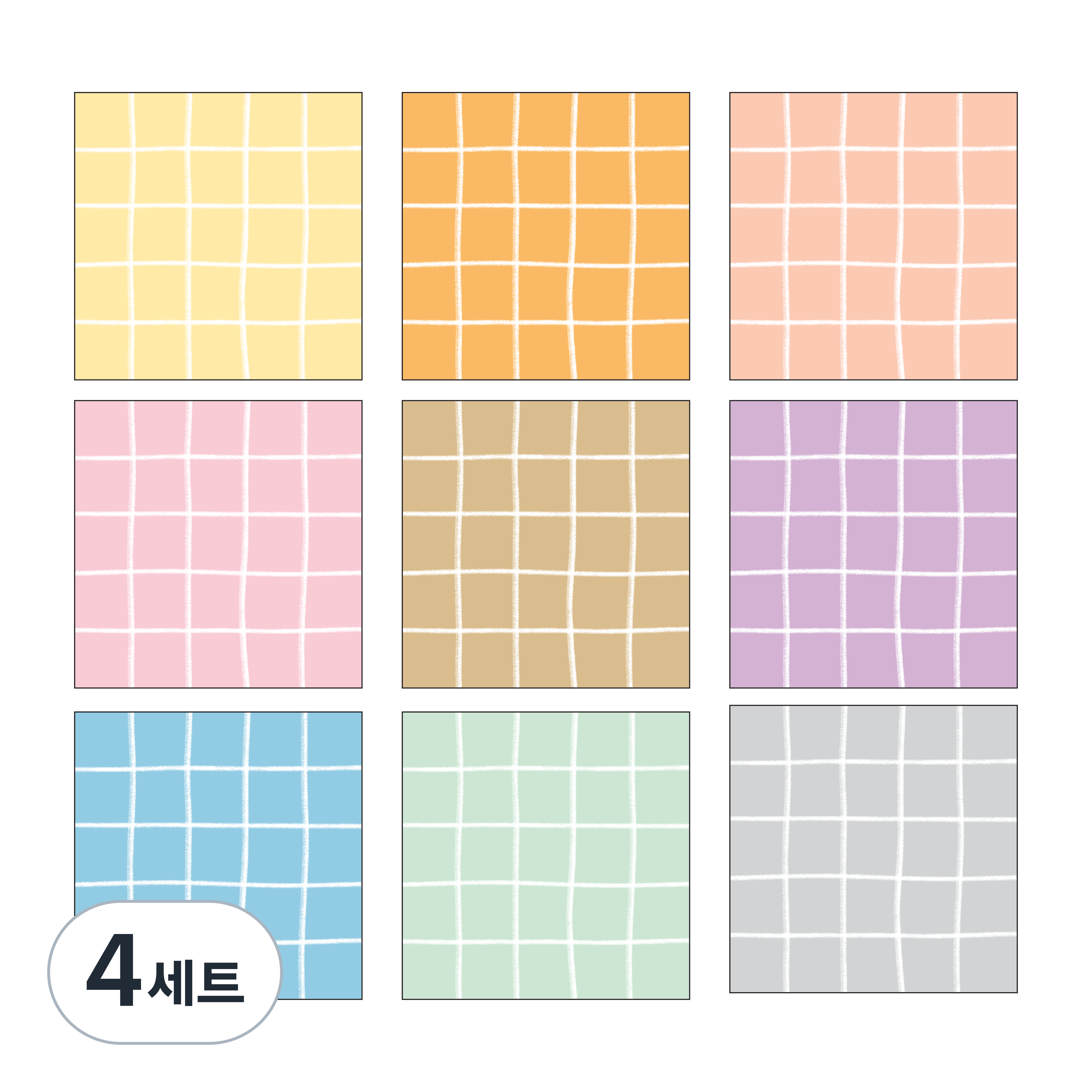 믹스 워너디스 크레파스 체크 메모패드 세트 80,000원