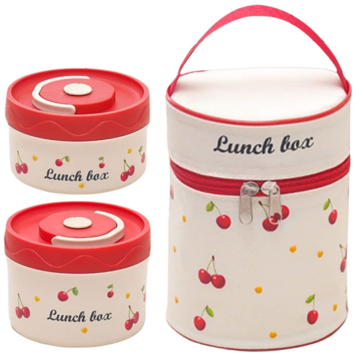 Majesun 304 휴대용 스테인리스 보온도시락통 전자레인지 적용 2단 3단 4단 휴대용가방 포함, 2개, 붉은색 20,900원