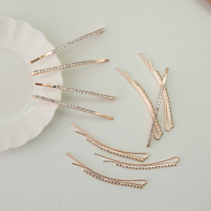 아이루리 반짝이는 큐빅 실핀 10p 심플 데일리 기본 머리핀 14,500원