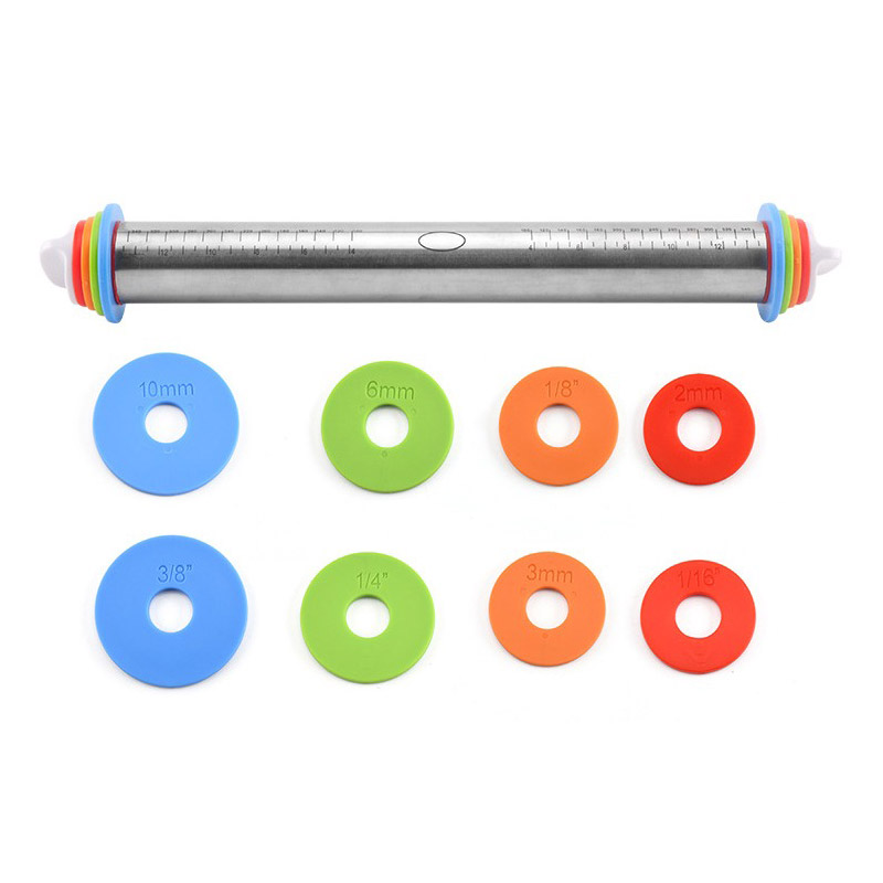 눈금있는 조절 가능한 스텐 밀대, 1세트 11,590원