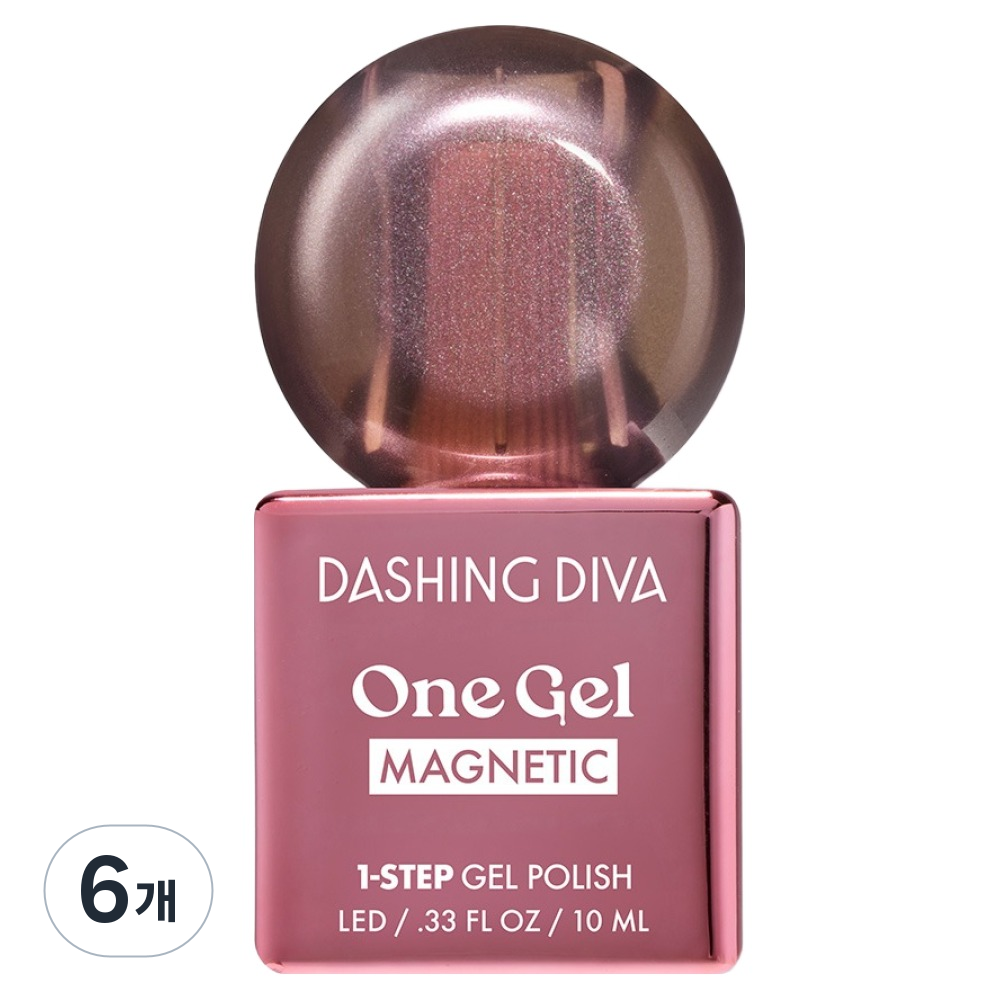 데싱디바 원젤 마그네틱 젤네일 모카 스톤, 딥 브라운, 6개, 10ml 81,000원