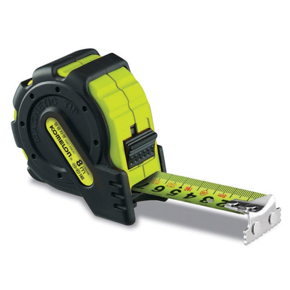 코메론 형광자켓 양면 줄자 KMC25RJN-8 국산 자석 훅 고무 케이스 8mx25mm 17,200원