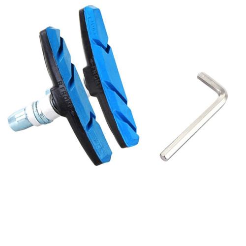 내구성 있는 자전거 사일런트 브레이크 패드 사이클링 V 홀더 신발 블록 고무 오래 지속되는 성능 한 쌍 10,000원