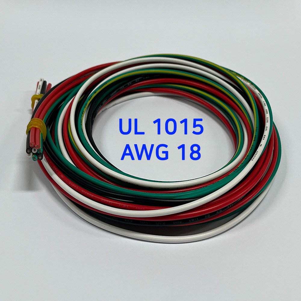 이음케이블 국산 UL 1015 AWG 18 케이블 총 16m (4 color * 2 m*  2 ea) 12,400원