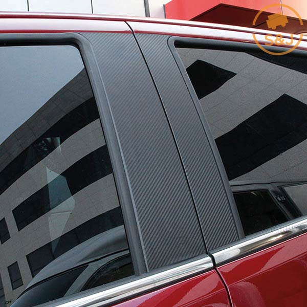 위드미카 콜로라도 호환 차량용품 B필러 튜닝 카본 스티커 악세사리, 블랙카본, 1개 12,000원