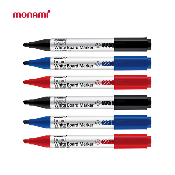 모나미 생잉크보드마카 둥근촉,사각촉_12자루1타 14,700원