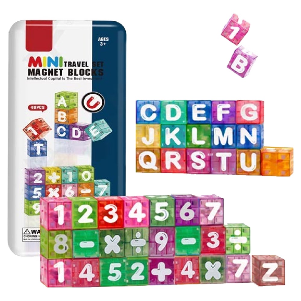 조이키즈 자석 큐브블럭 휴대용 틴케이스 세트 40p 14,850원