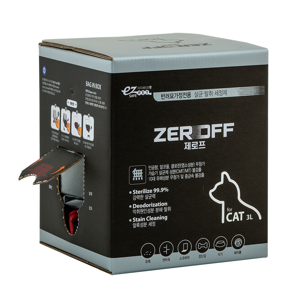 이지세이프펫 제로프 고양이전용 소독 탈취제 3L 43,000원