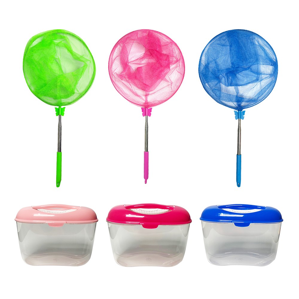 동남교재 5단잠자리채(색상랜덤) + 채집통(원형)(색상랜덤) 세트 14,900원