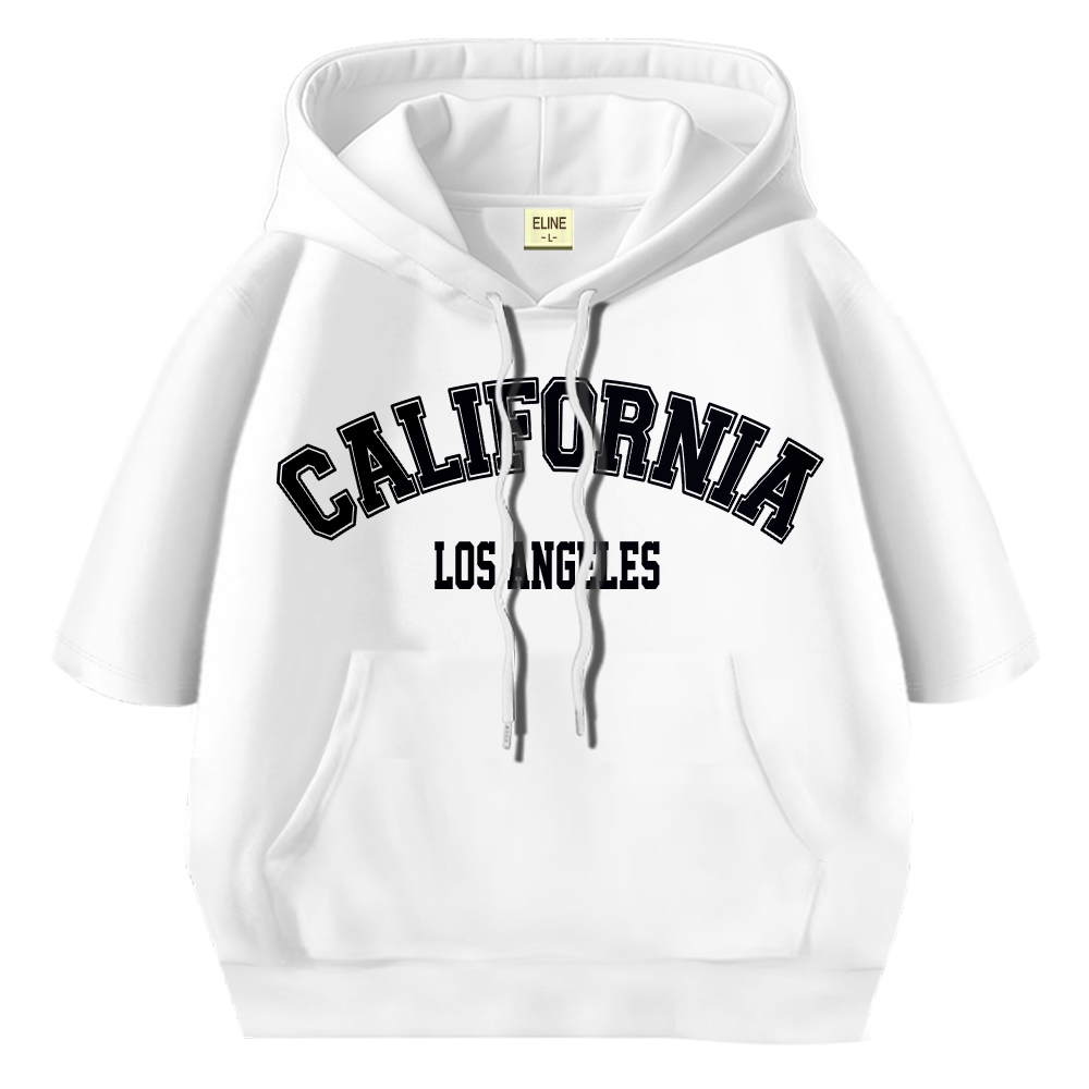 국산 반팔 후드티 캘리포니아 오버핏 남녀공용 특양면 무지 빅사이즈(~2XL) 23,900원