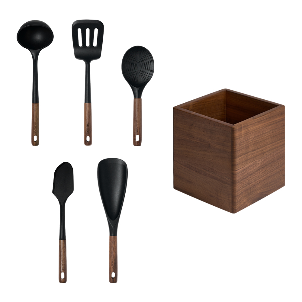 트루쿡 북미산 월넛 실리콘 조리도구 5종 멀티함 세트 78,570원