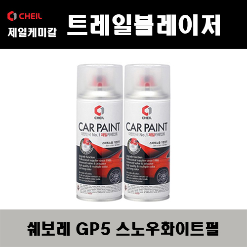 쉐보레 트레일블레이저 GP5 스노우화이트펄(2개가 한세트) 스프레이 자동차 도색 차량용 카페인트 22,000원