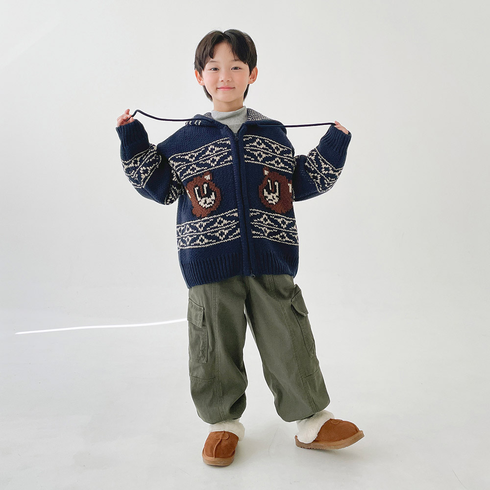 베리클로젯 주니어 기모 워크웨어 카고 면 팬츠 36,800원