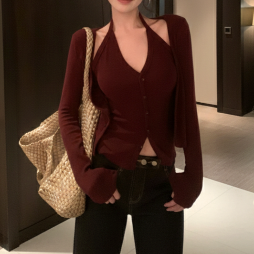 유니크코코 간절기 이중 슬림 봄 가디건 여성 5837 29,600원