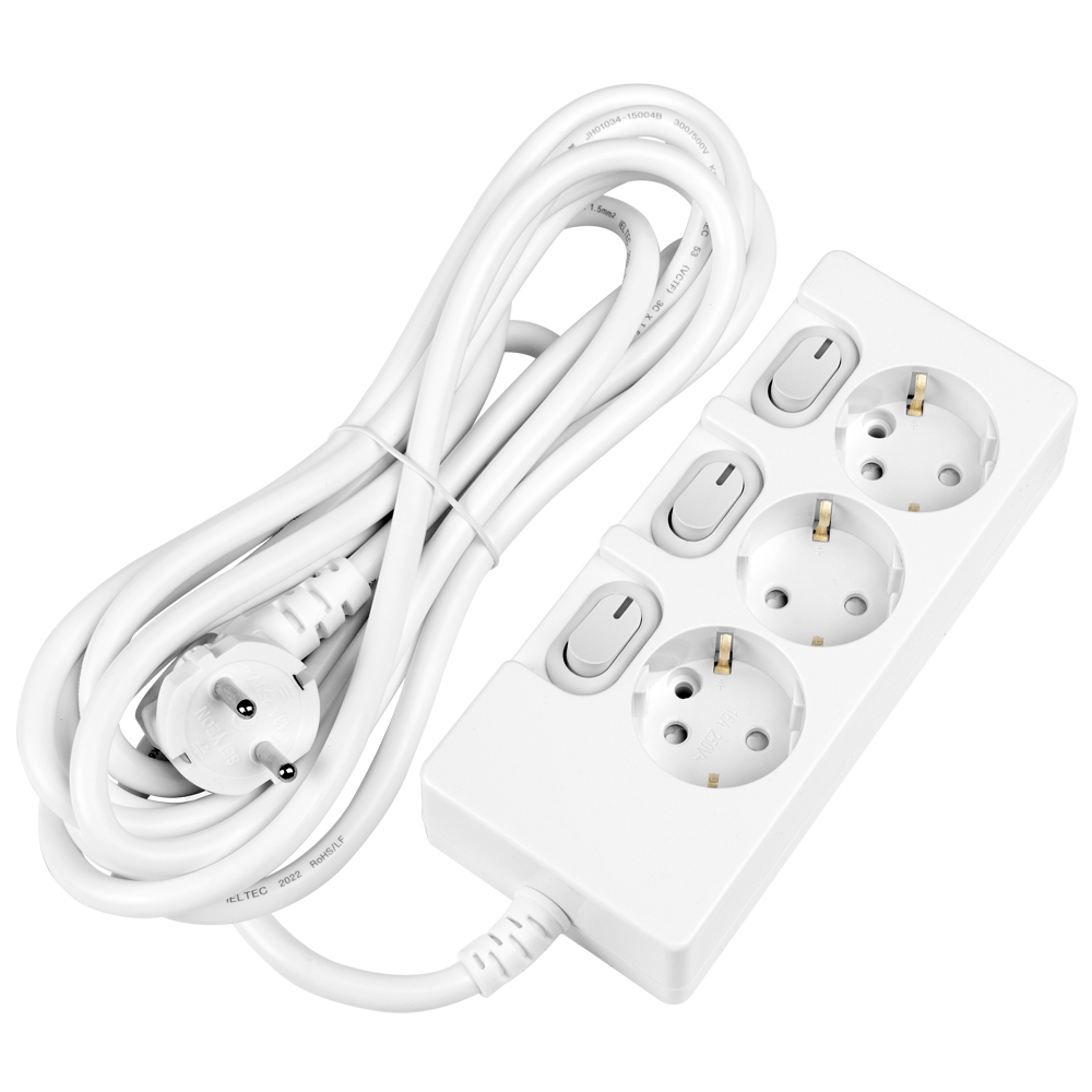 스윗홈 개별스위치 접지형 절전형 16A 멀티탭 3구 17,300원