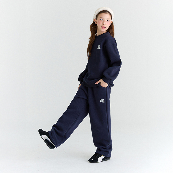 오실롯주니어 기모 웨이브 맨투맨 E43 + 웨이브 일자팬츠 E58 세트 62,720원