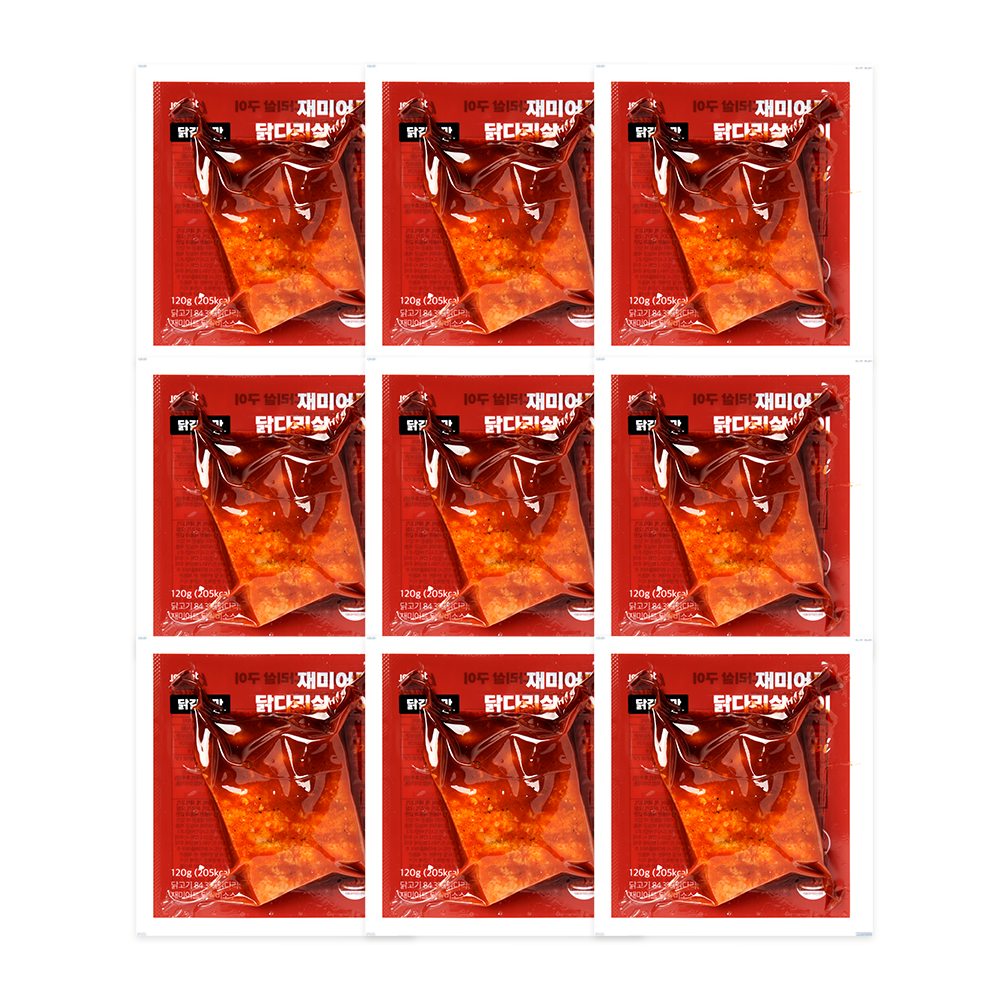 재미어트 닭다리살 구이 순살 닭다리 오븐구이 닭갈비 맛 (냉동), 120g, 9개 36,900원