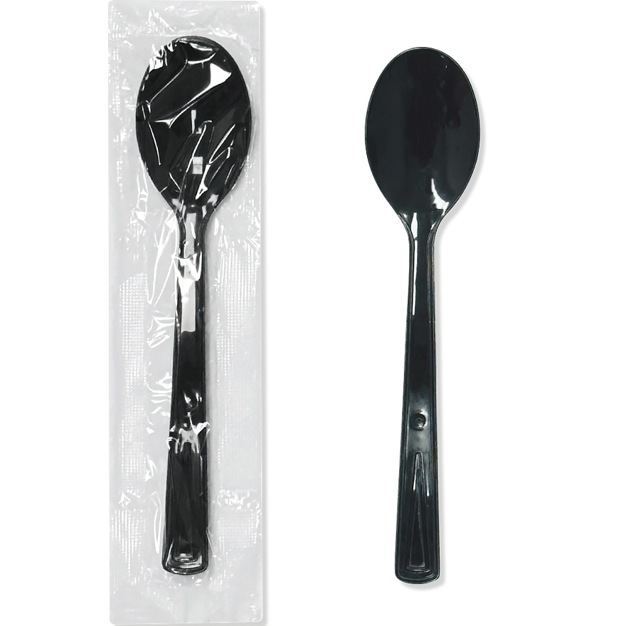 쿡앤락 무지비닐 개별포장 일회용 숟가락 검정 4,150원