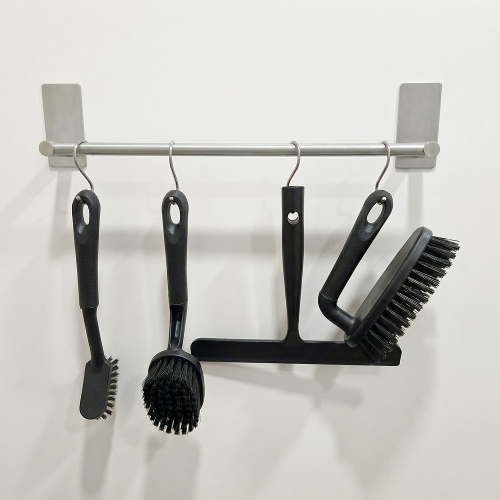 무지스 무광 스텐 304 롱타입 욕실 청소도구 걸이, 1개, 무광실버(40cm) 16,900원