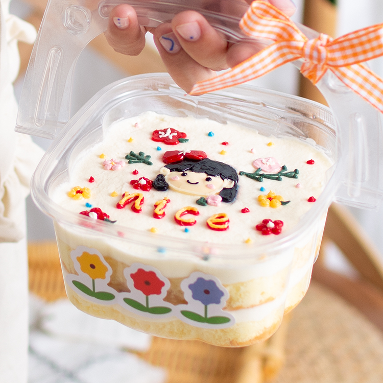 투명 손잡이 티라미수 보틀케이크 용기 플라스틱 14,190원