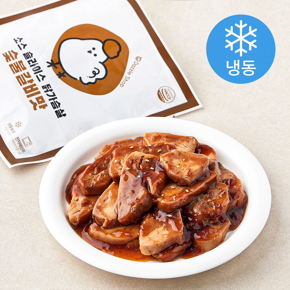 [로켓프레시] 다즐샵 소스 슬라이스 닭가슴살 숯불갈비맛 (냉동), 100g, 1개입, 5개 12,470원