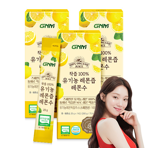 GNM NFC착즙 100% 유기농 레몬즙 레몬수 스틱 / 레몬 원액, 280g, 3박스 21,800원