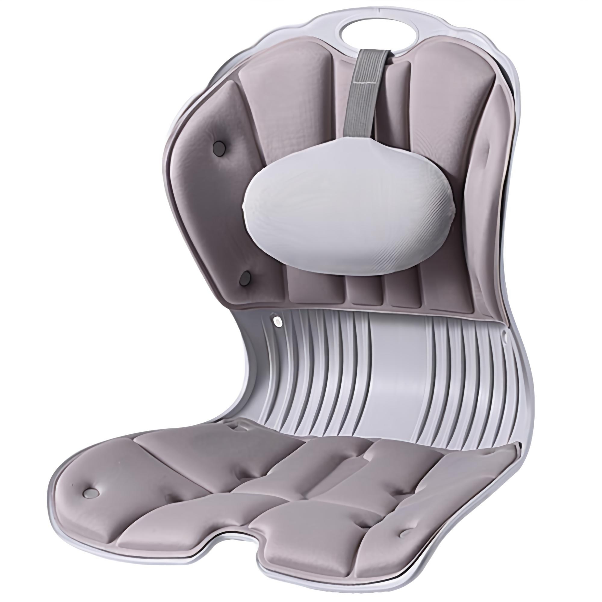 LA DERIVE 허리베개 포함 자세교정의자 자세교정의자 좌식의자 등받이 인체공학적 곡선 의자 탈부착 세척 가능 33,900원