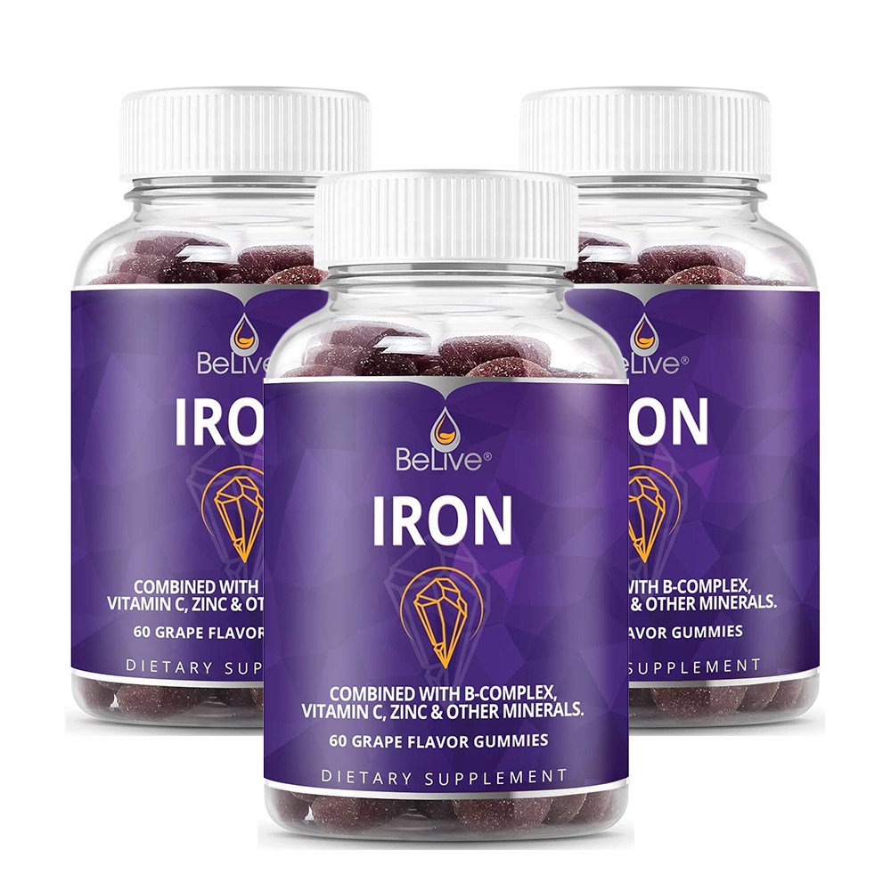 BeLive 아이언 멀티비타민 60구미 포도향 117,000원