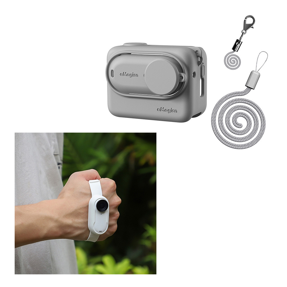 인스타360 GO3 전용 필수 악세사리 세트 G 실리콘 풀커버 케이스 & 멀티 실리콘 스트랩 용품 확장 사용 핸들 손목 충격 방지 뚜껑 렌즈캡 28,700원