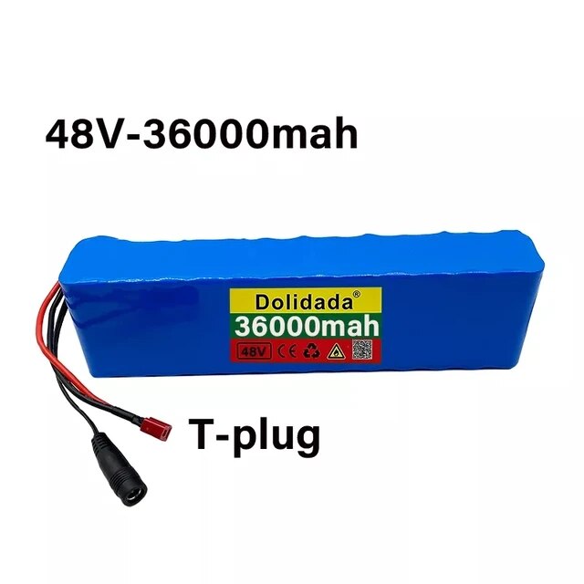 Ebike 전기 자전거용 리튬 이온 배터리 팩 BMS 내장 48v 13S2P 36000mah 1000w Xt60 또는 T 플매트 카펫 러그 84,290원