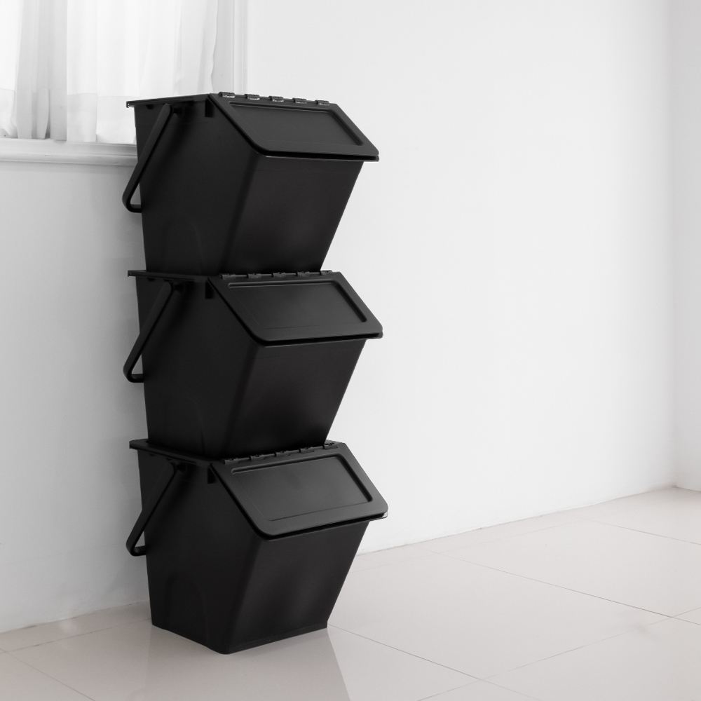 아임홈리빙 냄새차단 이지클린 분리 수거함 32L, 블랙 19,800원