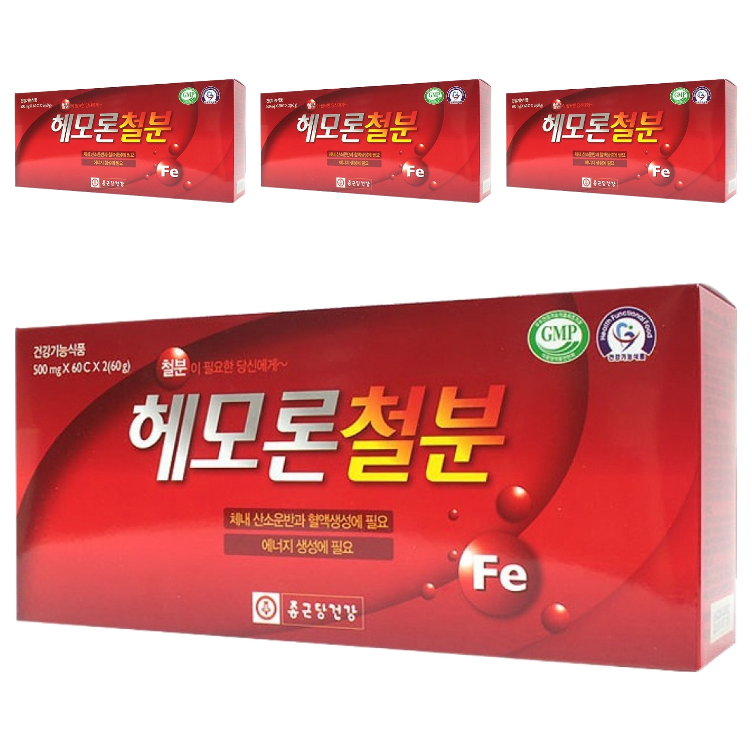 종근당건강 헤모론철분, 60정, 4개 33,000원