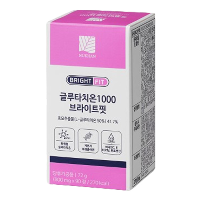뉴칸 글루타치온 1000 브라이트핏 90p, 90정, 1개, 72g 69,000원