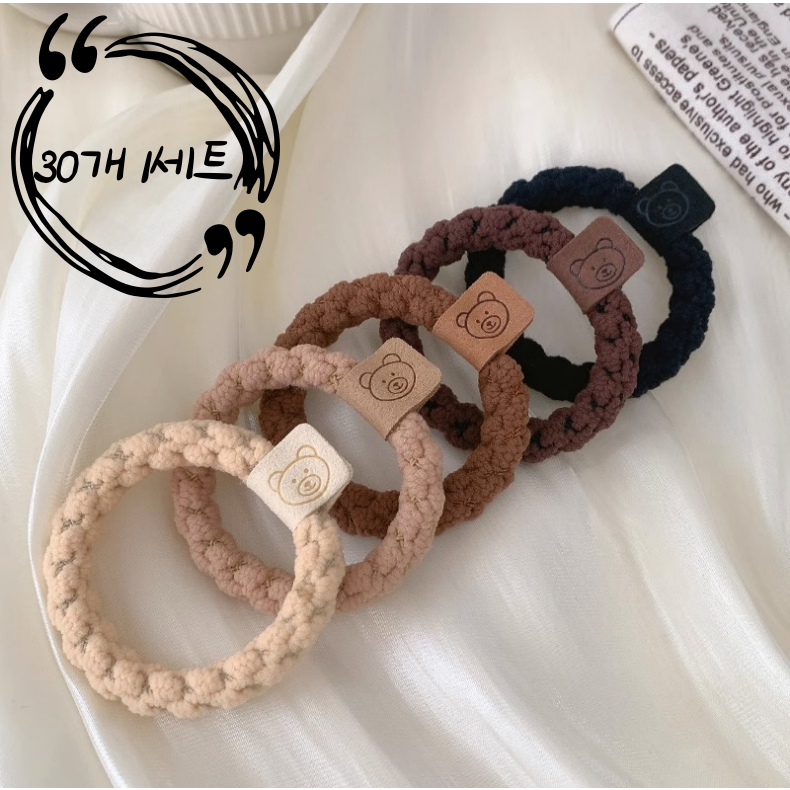 영글마켓 여성 머리끈 짱짱한 예쁜 곰돌이 머리끈 30개 9,900원