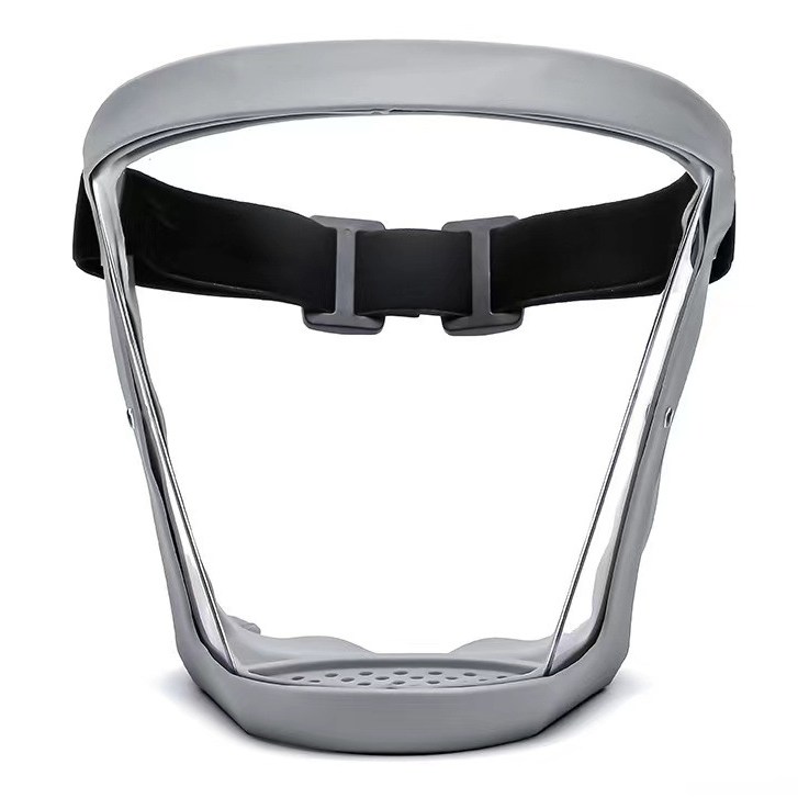 코코몰 전면 안면 보호구 얼굴 보호용 작업용 고글 마스크, 그레이 + 투명, 1개 9,990원