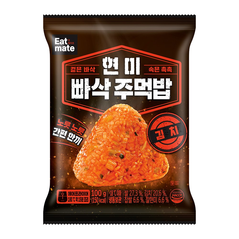 [랭킹닭컴] 잇메이트 현미 빠삭주먹밥 김치 50,700원