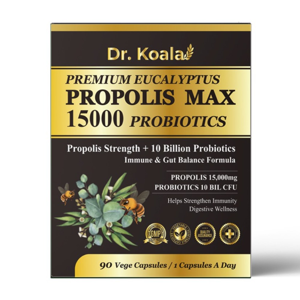 (무료배송) 호주 유칼립투스 프로폴리스 맥스 15000mg 프로바이오틱스 유산균 10억 개별포장 3달분, 1개, 90정 99,000원