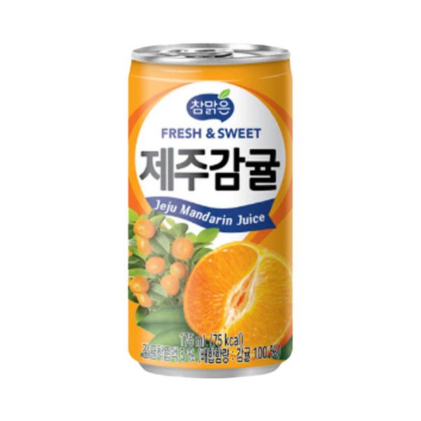참맑은 제주감귤 175ml 60입 대량 소량 미니캔 30,300원