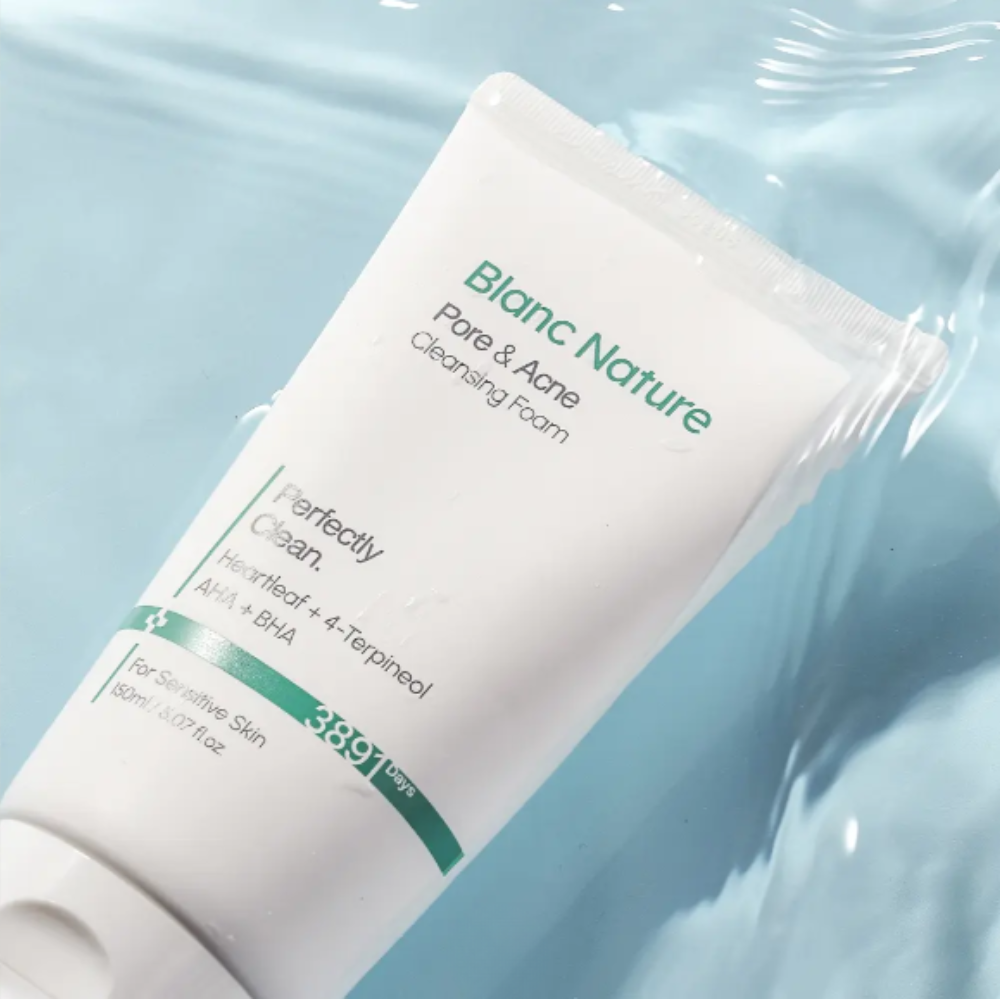 블랑네이처 모공 여드름 클렌징 폼 어성초 AHA BHA 민감성 피부 100ml (+50ml), 1개, 150ml 29,800원