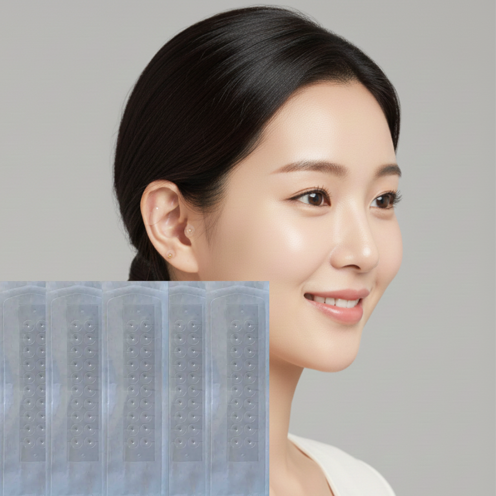 노이프 맑은순환 이어테라피 투명귀지압패치 실버 100매, 실버 투명, 1세트 15,900원