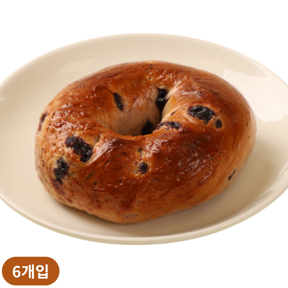 뉴욕 베이글 블루베리 맛 저칼로리 무지방 다이어트 비건 냉동, 6개, 113g 27,060원